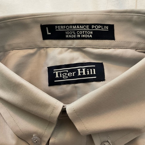 Tiger Hill Beige Button-Up Shirt NEW - Picture 2 of 7
